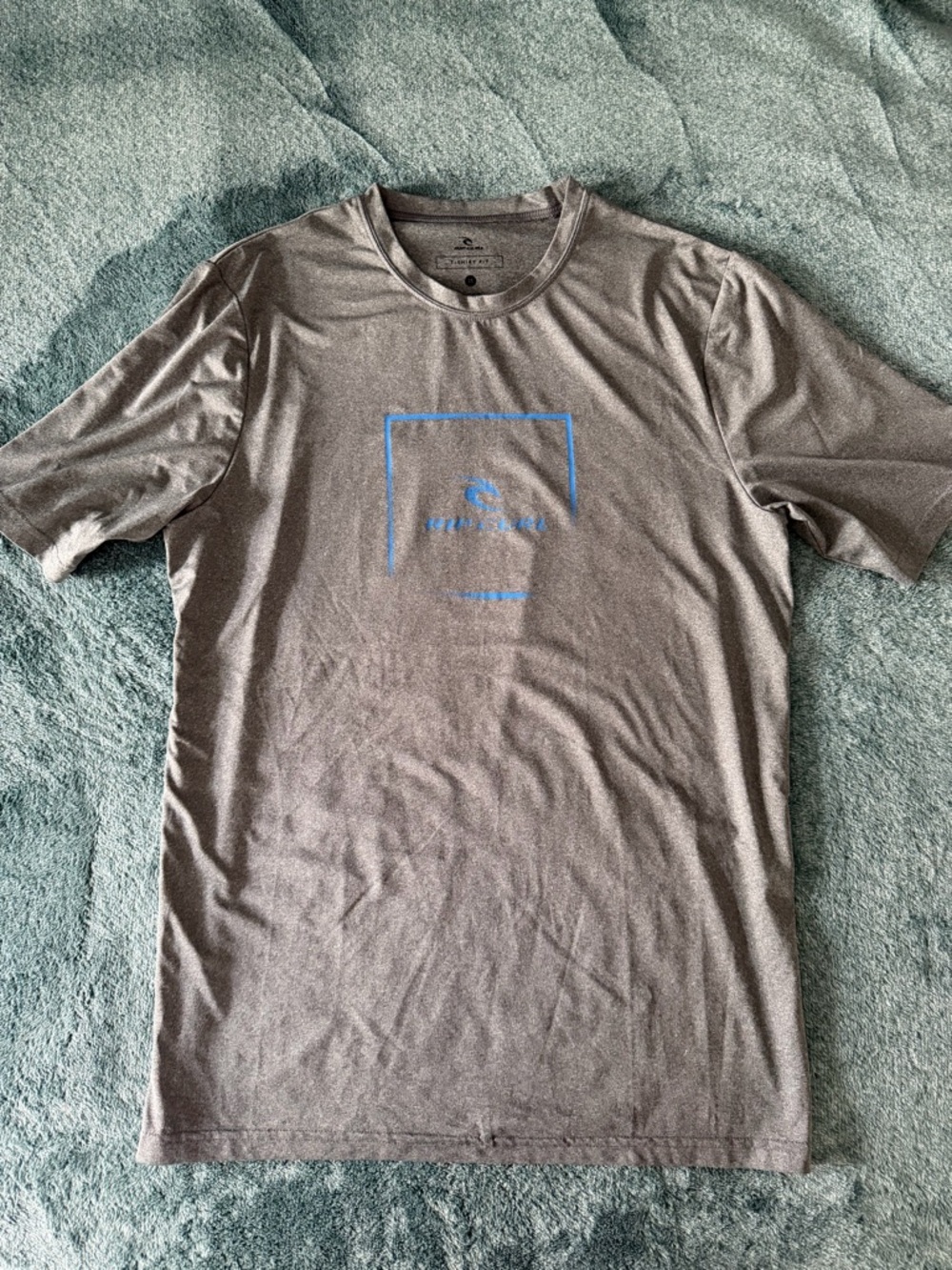 Men's Rip Curl T-Shirt Fit Swim‎ Shirt Gray UPF 50+ Size Medium